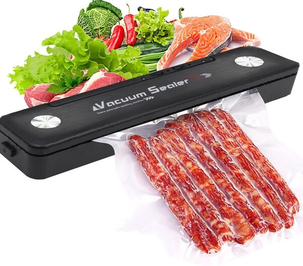 Macchina Sigilla Sacchetti 90W per Alimenti Sottovuoto con 10 Sacchetti