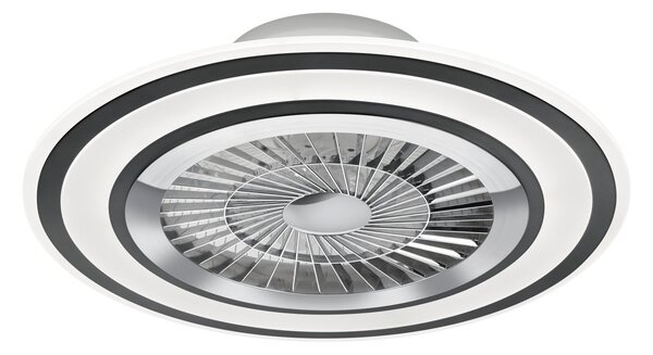 Plafoniera Ventilatore da Interno a led in PLASTICA Nero Opaco