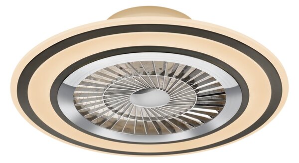 Plafoniera Ventilatore da Interno a led in PLASTICA Nero Opaco
