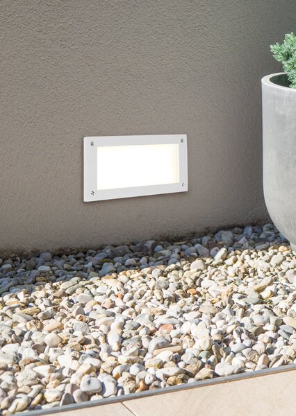 Applique da Esterno a Led in Alluminio Bianco Opaco