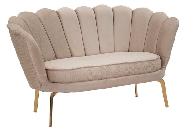 Divano 2 Posti 136x76x78 cm in Tessuto Imbottito