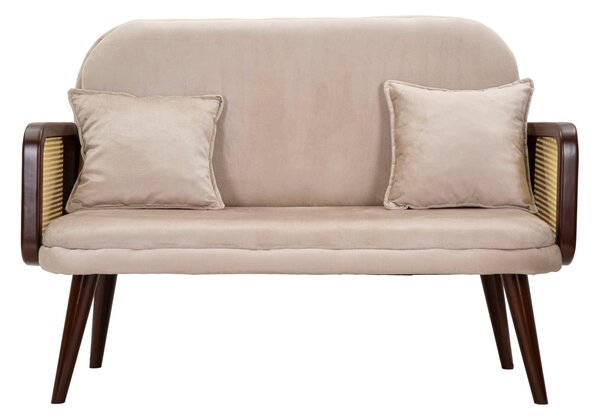 Divano 2 Posti 131x80x93 cm in Tessuto Imbottito