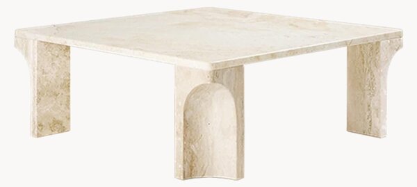 Tavolino in travertino Doric larg. 80 cm