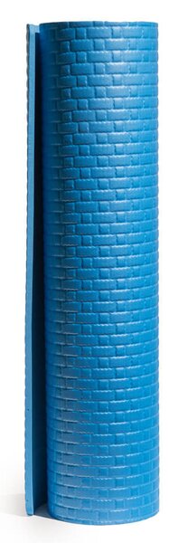 Tappeto per Yoga Fitness 173x61 cm Spessore 8 mm Blu
