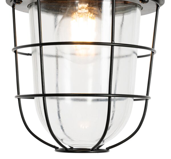 Set di 2 lampade a sospensione industriali nere - Cabin