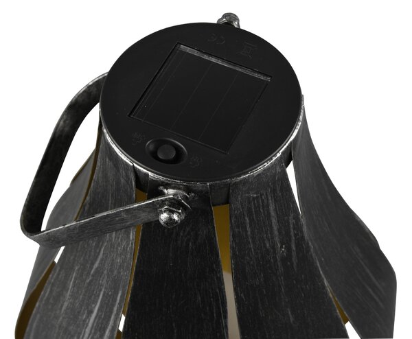Lampada tavolo da Esterno a LED in Metallo Argento Anticato