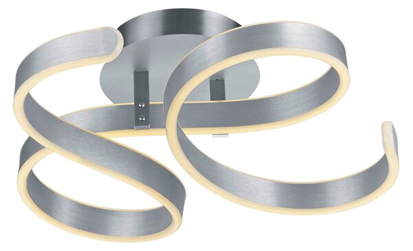 Plafoniera da Interno a LED in Metallo Alluminio Spazzolato