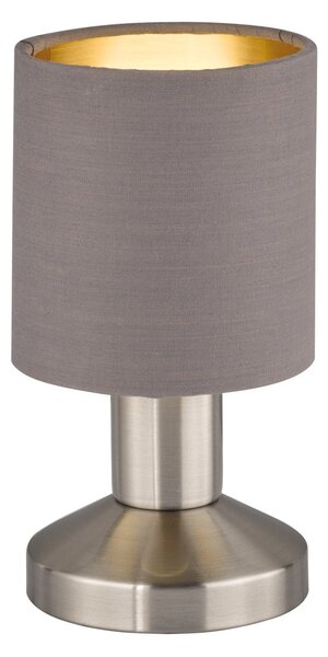 Lampada tavolo da Interno E14 in Metallo Nickel Opaco