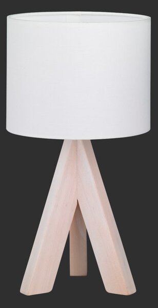 Lampada tavolo da Interno E14 in Legno naturale Colore di Legno