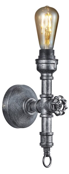 Applique da Interno E27 in Metallo Argento Anticato