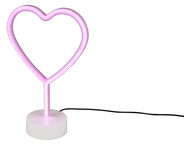 Lampada tavolo da Interno a LED in Plastica Bianco