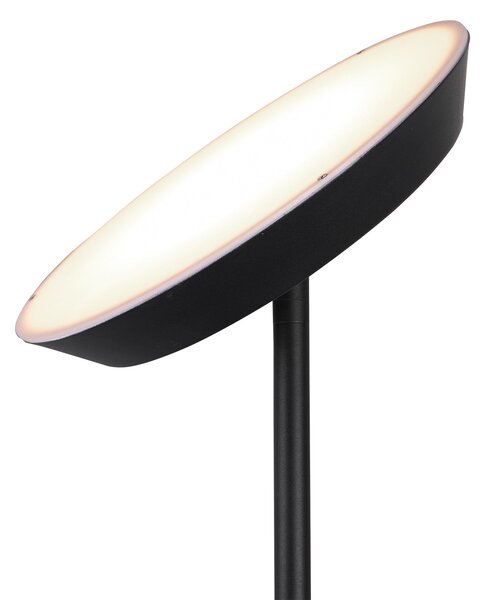 Piantana da Interno a LED in Metallo Nero Opaco