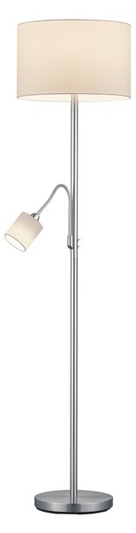 Piantana da Interno E27+E14 in Metallo Nickel Opaco