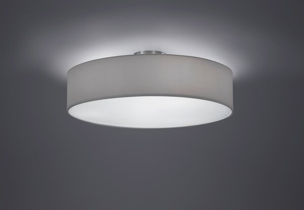 Plafoniera da Interno E27 in Metallo Nickel Opaco