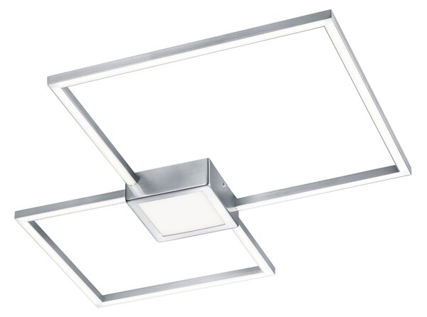 Plafoniera da Interno a LED in Metallo Nickel Opaco