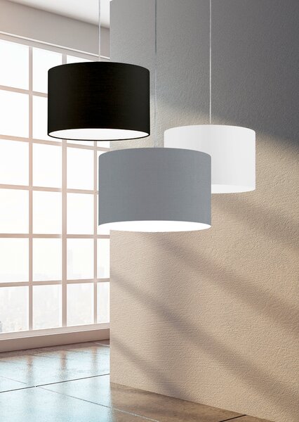 Lampada a Sospensione da Interno E27 in Metallo Nickel Opaco