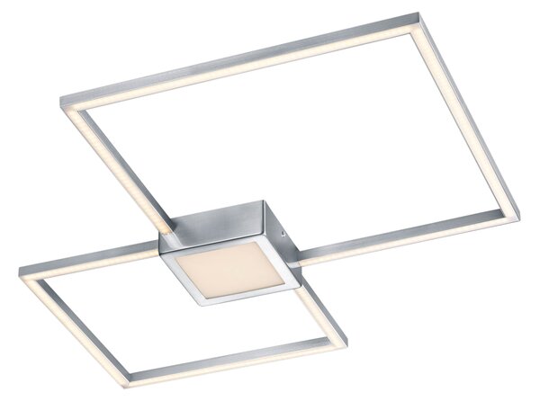Plafoniera da Interno a LED in Metallo Nickel Opaco