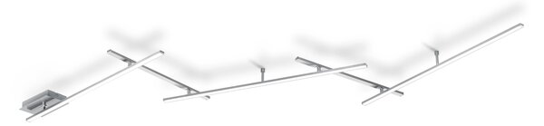 Plafoniera da Interno a LED in Metallo Nickel Opaco