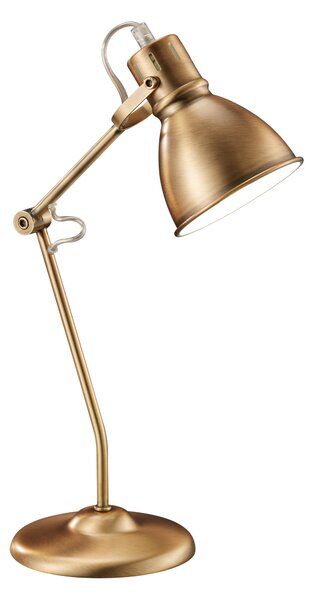 Lampada tavolo da Interno E14 in Metallo Ottone Invecchiato