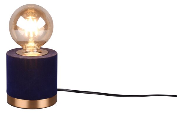 Lampada tavolo da Interno a LED in Tessuto Blu