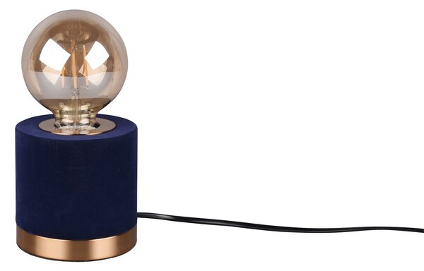 Lampada tavolo da Interno a LED in Tessuto Blu