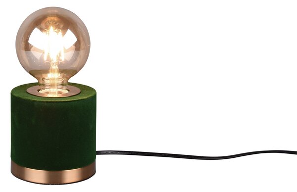 Lampada tavolo da Interno a LED in Tessuto Verde