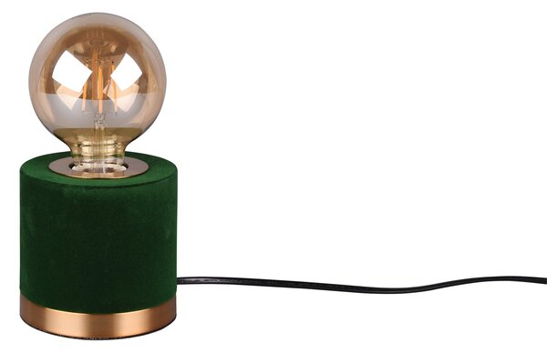 Lampada tavolo da Interno a LED in Tessuto Verde