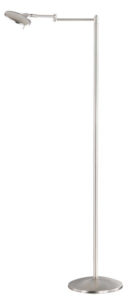 Piantana da Interno a LED in Metallo Nickel Opaco