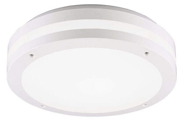 Plafoniera da Esterno a LED in Plastica Bianco Opaco