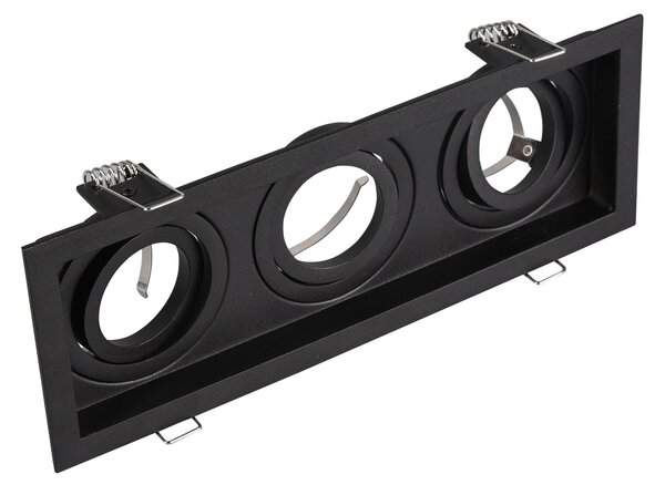 Illuminazione da Incasso da Interno a LED in Metallo Nero Opaco