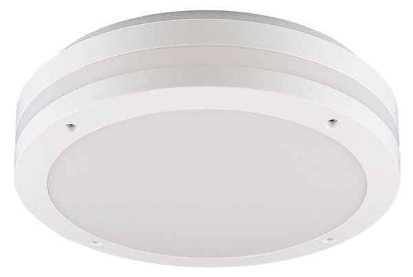 Plafoniera da Esterno a LED in Plastica Bianco Opaco