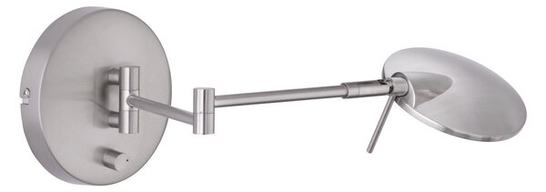Applique da Interno a LED in Metallo Nickel Opaco