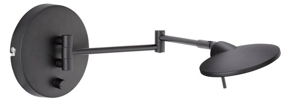 Applique da Interno a LED in Metallo Nero Opaco