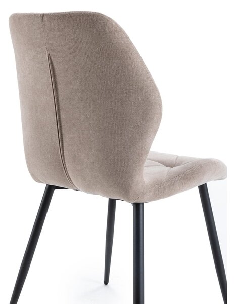 Sedie da pranzo beige in set da 4 Luna - Marckeric