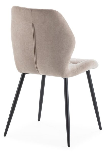 Sedie da pranzo beige in set da 4 Luna - Marckeric