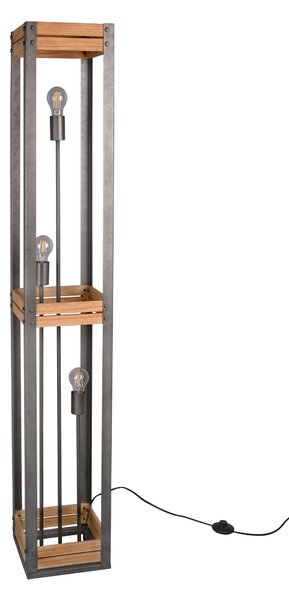 Piantana da Interno a LED in Metallo Nickel Opaco