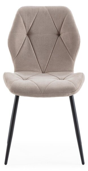 Sedie da pranzo beige in set da 4 Luna - Marckeric