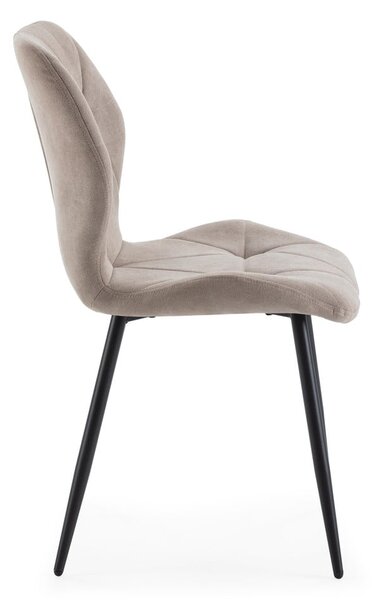 Sedie da pranzo beige in set da 4 Luna - Marckeric