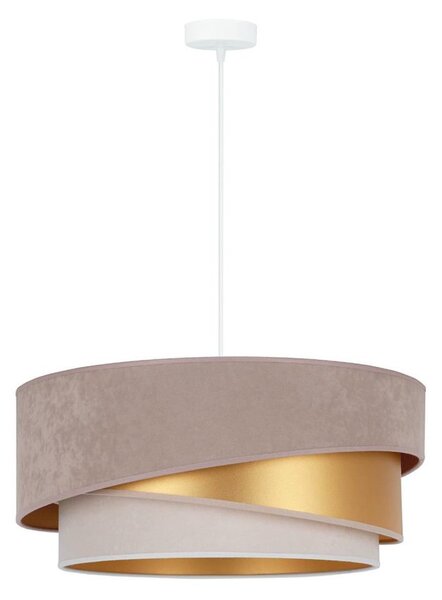 Duolla - Lampadario a sospensione con filo KOBO 1xE27/15W/230V diametro 45 cm beige/oro/color crema