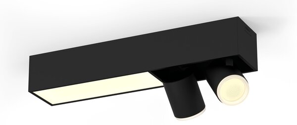 Philips Hue White&Col. Amb. Centris Spot 2flg nero 1540lm