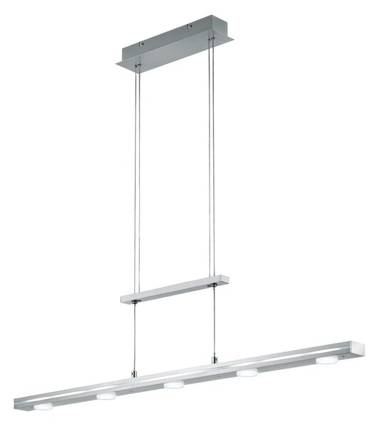 Lampada a Sospensione da Interno a LED in Metallo Nickel Opaco