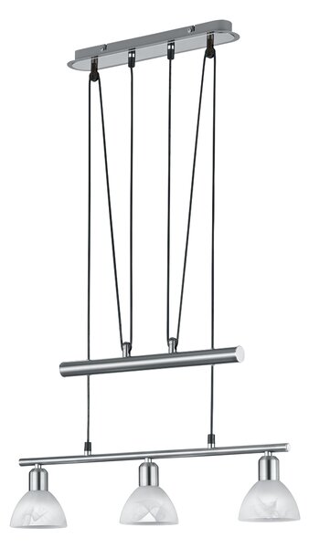 Lampada a Sospensione da Interno a LED in Metallo Nickel Opaco