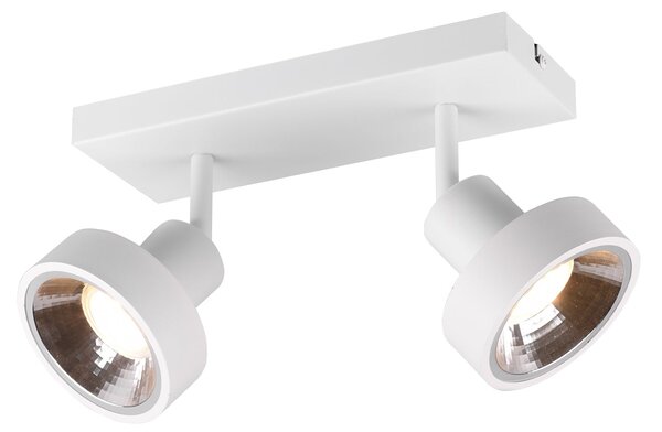 Faretto da Interno a LED in Metallo Bianco Opaco