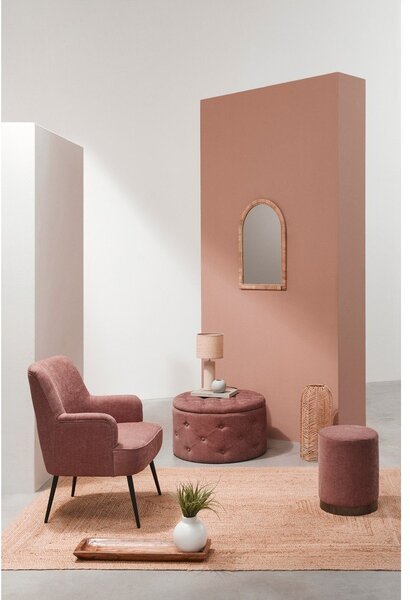 Specchio da parete con telaio in rattan 50x70 cm Hakima – Bizzotto