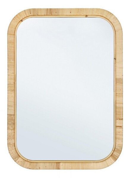 Specchio da parete con telaio in rattan 50x70 cm Hakima – Bizzotto