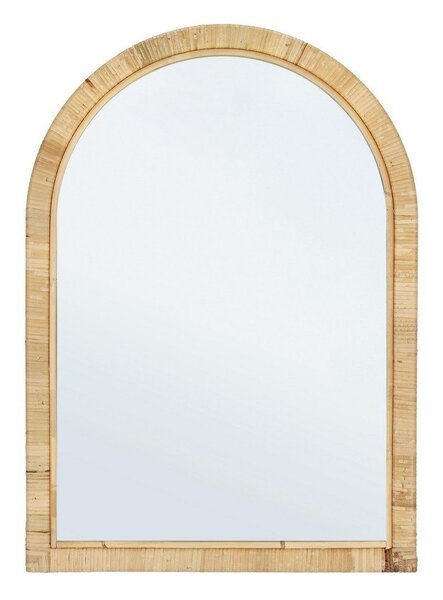 Specchio da parete con telaio in rattan 50x70 cm Hakima – Bizzotto