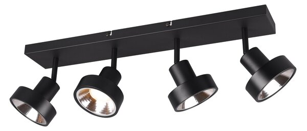 Faretto da Interno a LED in Metallo Nero Opaco