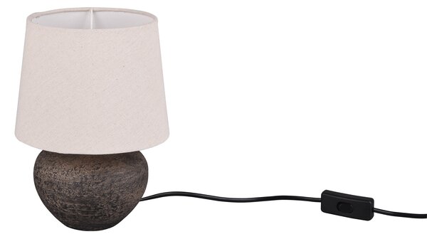 Lampada tavolo da Interno a LED in Ceramica Marrone