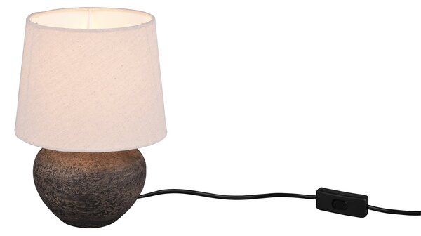 Lampada tavolo da Interno a LED in Ceramica Marrone