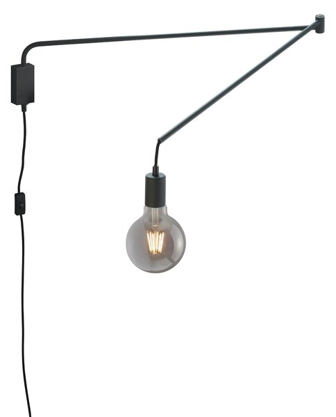 Applique da Interno a LED in Metallo Nero Opaco